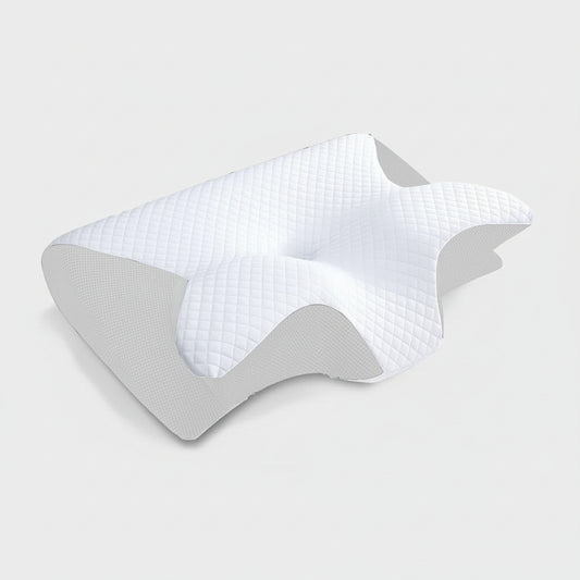 1Pc Memory Foam Cervical Pillow, 2 in 1 Ergonomic Contour Orthopedic Pillow for Neck Pain, Contoured Support Pillows,Neck Pillow