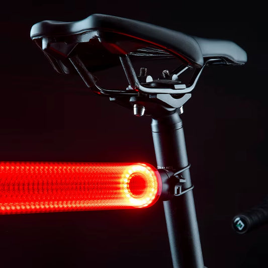 Smart Bike Tail Light Bicycle Rear Lights IPX6 Waterproof Bike Lights for Night Riding with Type C Rechargeable