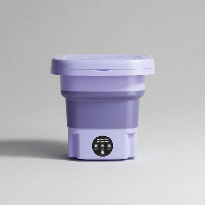 8L Portable Washing Machine Student Dormitory Underwear Socks Mini Cleaning Machine Small Folding Laundry Bucket Washing Machine