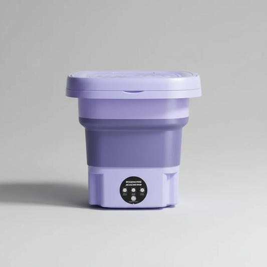 8L Portable Washing Machine Student Dormitory Underwear Socks Mini Cleaning Machine Small Folding Laundry Bucket Washing Machine
