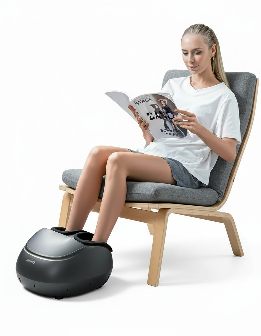 Foot Massager Machine with Heat, Shiatsu Deep Kneading, Birthday Gifts for Mom Dad Men,Fit’S Feet up to Men Size 12 Remote Control