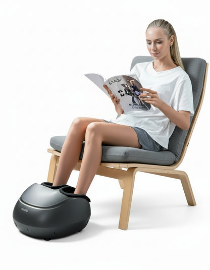 Foot Massager Machine with Heat, Shiatsu Deep Kneading, Birthday Gifts for Mom Dad Men,Fit’S Feet up to Men Size 12 Remote Control