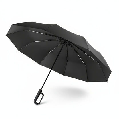 Ring Buckle Design 20 Rib Fully Automatic Umbrella for Men Folding Extra Large Strong Strong WOMEN'S Sunshade Double Umbrella