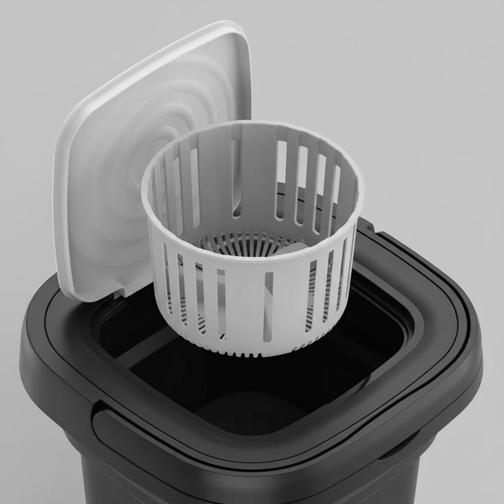 8L Portable Washing Machine Student Dormitory Underwear Socks Mini Cleaning Machine Small Folding Laundry Bucket Washing Machine