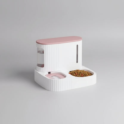 Pet Cat Bowl Dual-Use Dog for Feeder Bowls Kitten Automatic Food Drinking Fountain 3L Capacity Puppy Feeding Waterer Products