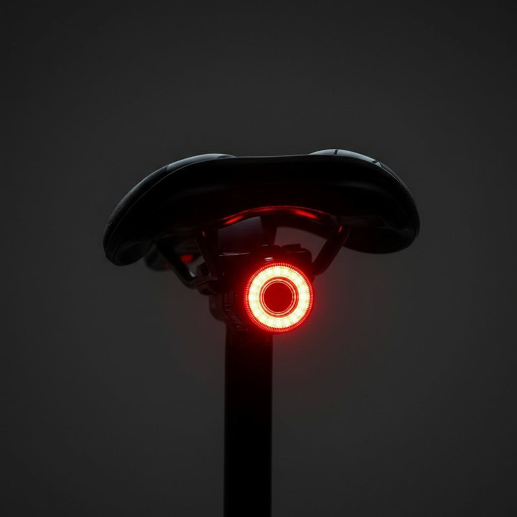 Smart Bike Tail Light Bicycle Rear Lights IPX6 Waterproof Bike Lights for Night Riding with Type C Rechargeable