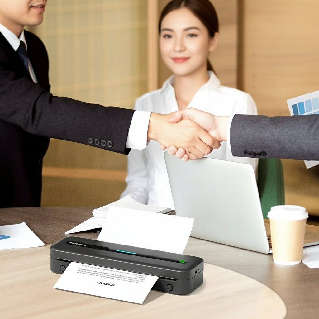 New A4 Portable Printer Wireless M832 for Travel Work Home Inkless Thermal 300DPI Us-Letter Mobile Printer Support Android Ios