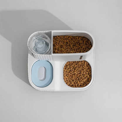 Pet Cat Bowl Dual-Use Dog for Feeder Bowls Kitten Automatic Food Drinking Fountain 3L Capacity Puppy Feeding Waterer Products