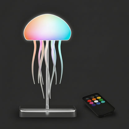 LED Jellyfish Lamp with 9 Tentacles 2 Working Modes Ultra Long Battery Life Colour Gradient Light Effects with Remote Control