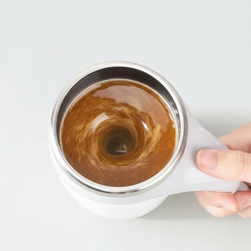 Automatic Stirring Cup Mug Rechargeable Portable Coffee Electric Stirring Stainless Steel Rotating Magnetic Home Drinking Tools