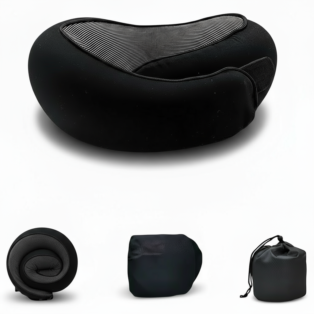 Famous Ergonomic Memory Foam Travel Pillow