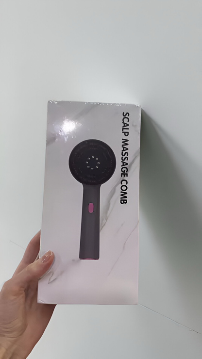 Electric Scalp Massager with Red Light Therapy & Hair Growth Oil Applicator