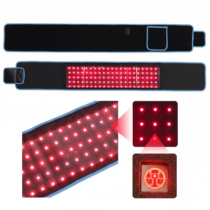 105PCS LED Red Light Therapy Belt 660Nm&850Nm near Infrared Heating Pad Portable Light Therapy Device Wearable for Body