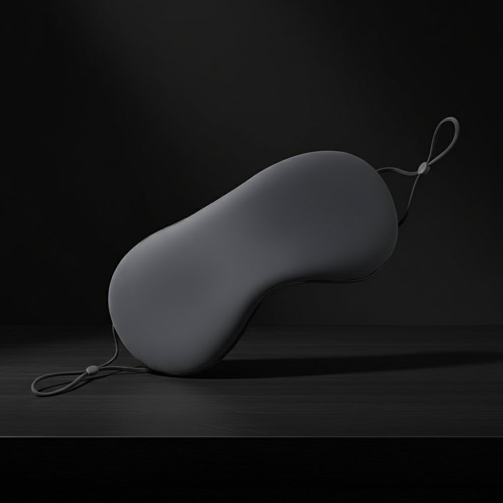 Sleeping Eye Mask Korean Style Ice Silk Warm and Cool Dual Use Adjustable Travel Light Blocking Breathable Eye Mask