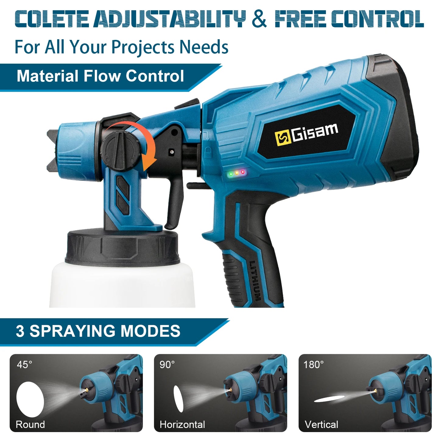 1000ML Cordless Electric Spray Gun Powerful HVLP Paint Sprayer Auto Furniture Steel Coating Airbrush for Makita 18V Battery Pin