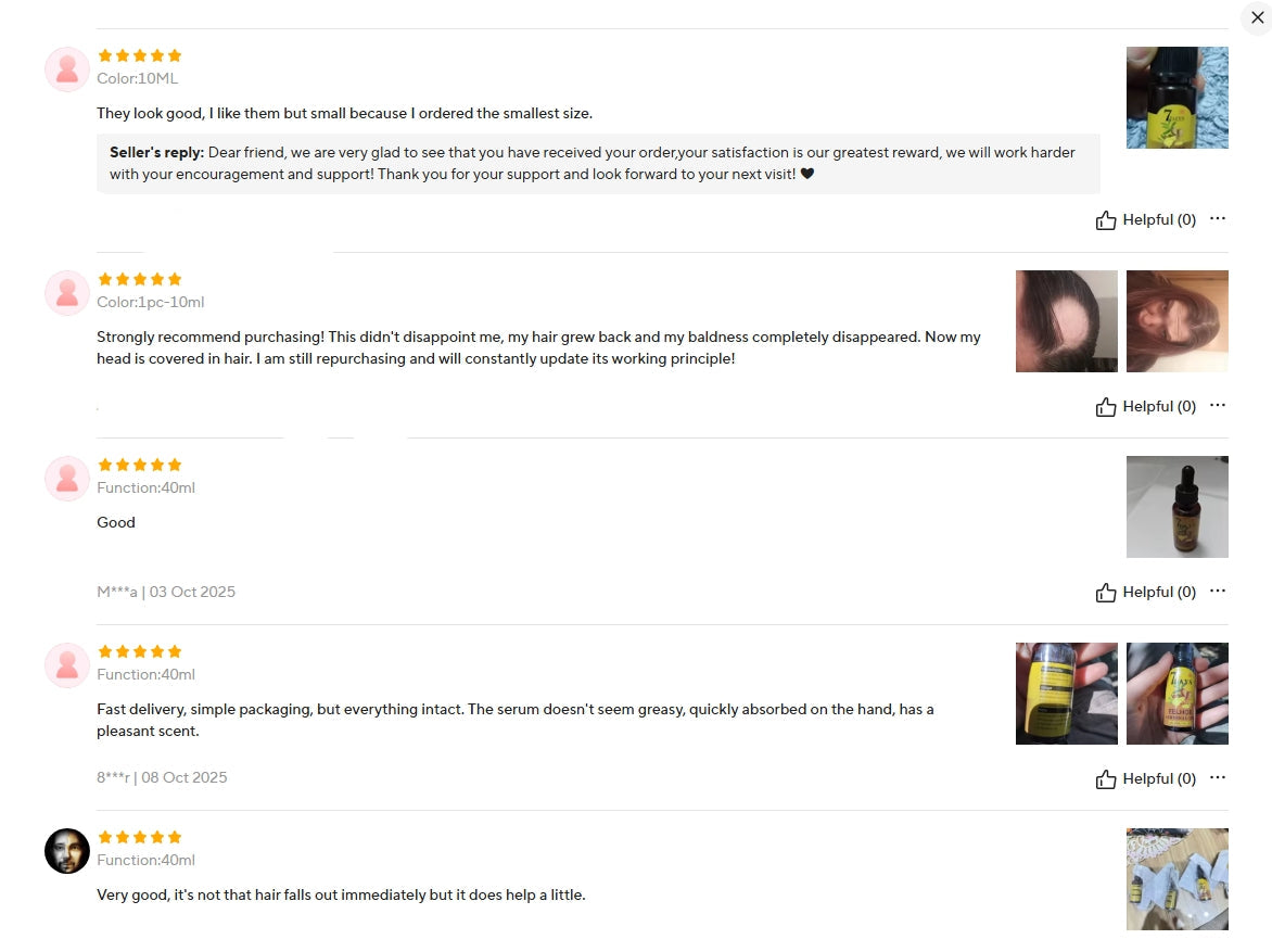 Hair Growth & Anti-Hair Loss Oil – Ginger Infused Natural Formula for All Hair Types