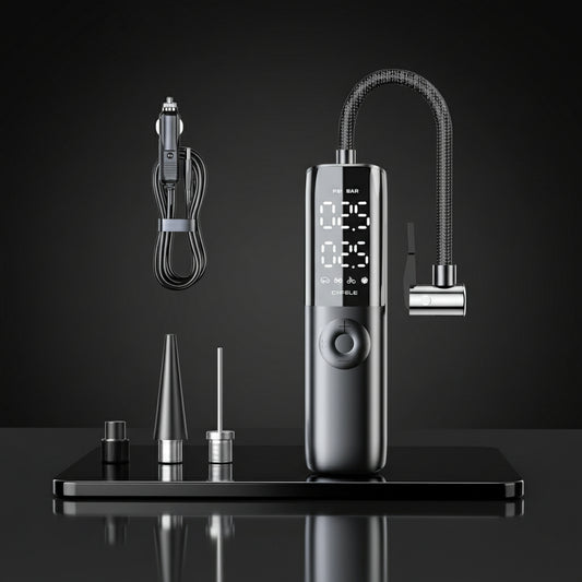 Car Tire Air Pump 12V 150PSI Air Compressor Portable Wired Electric Inflator for Car Motorcycle Bicycle with Extended Power Cord