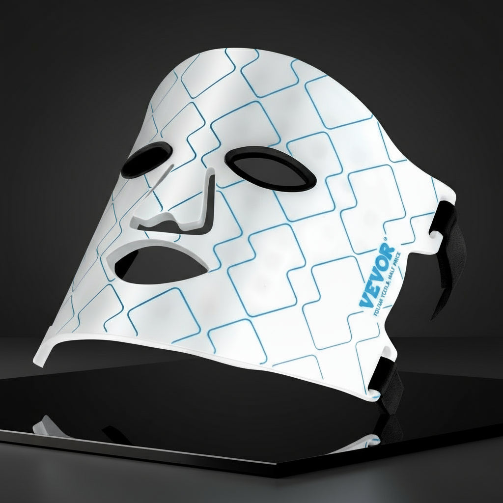 VEVOR Red Light Therapy Mask 7-Color LED Face Mask Light Therapy with 850Nm NIR