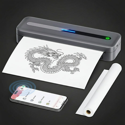 New A4 Portable Printer Wireless M832 for Travel Work Home Inkless Thermal 300DPI Us-Letter Mobile Printer Support Android Ios